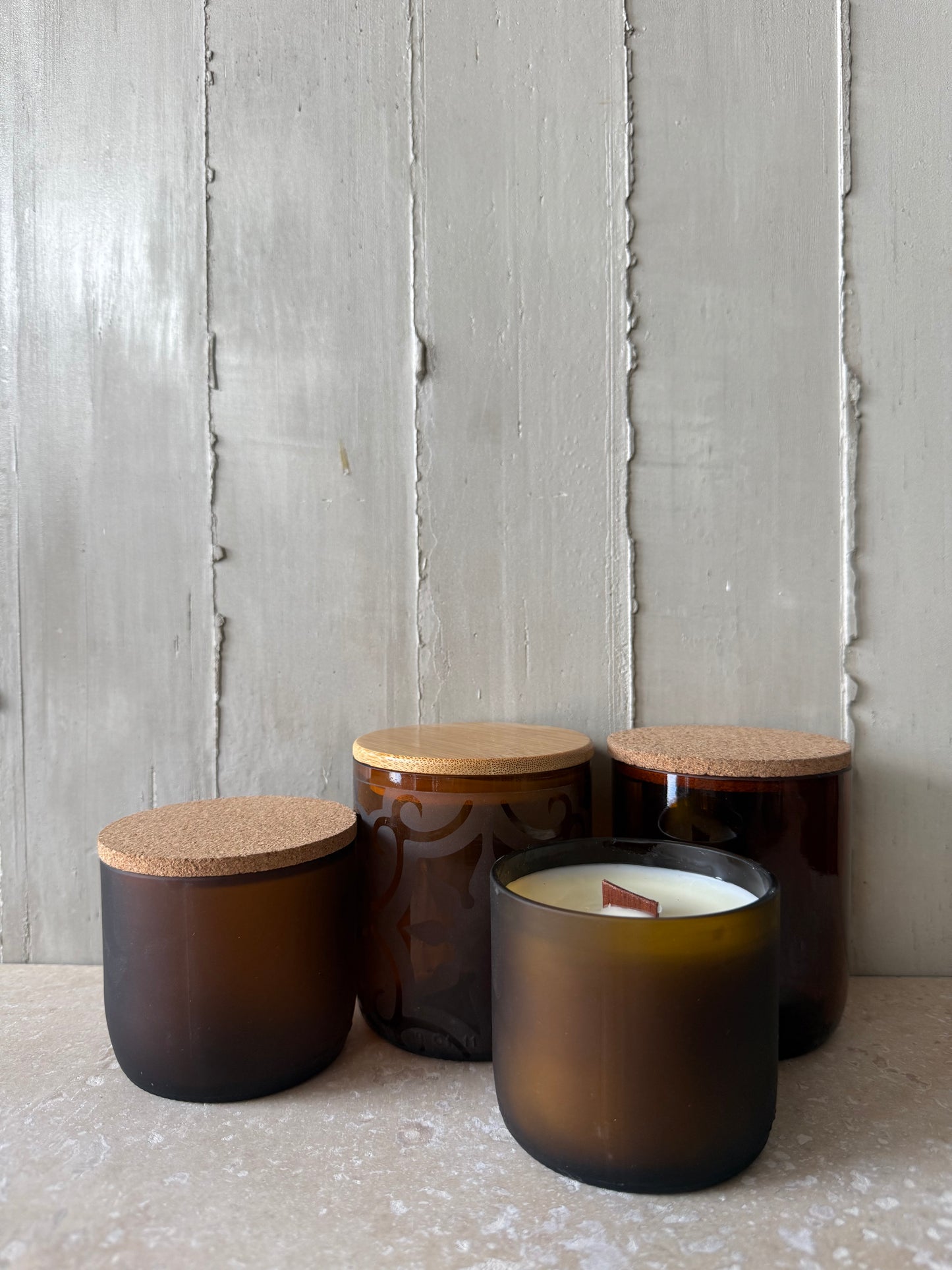 Envases para velas y tapas