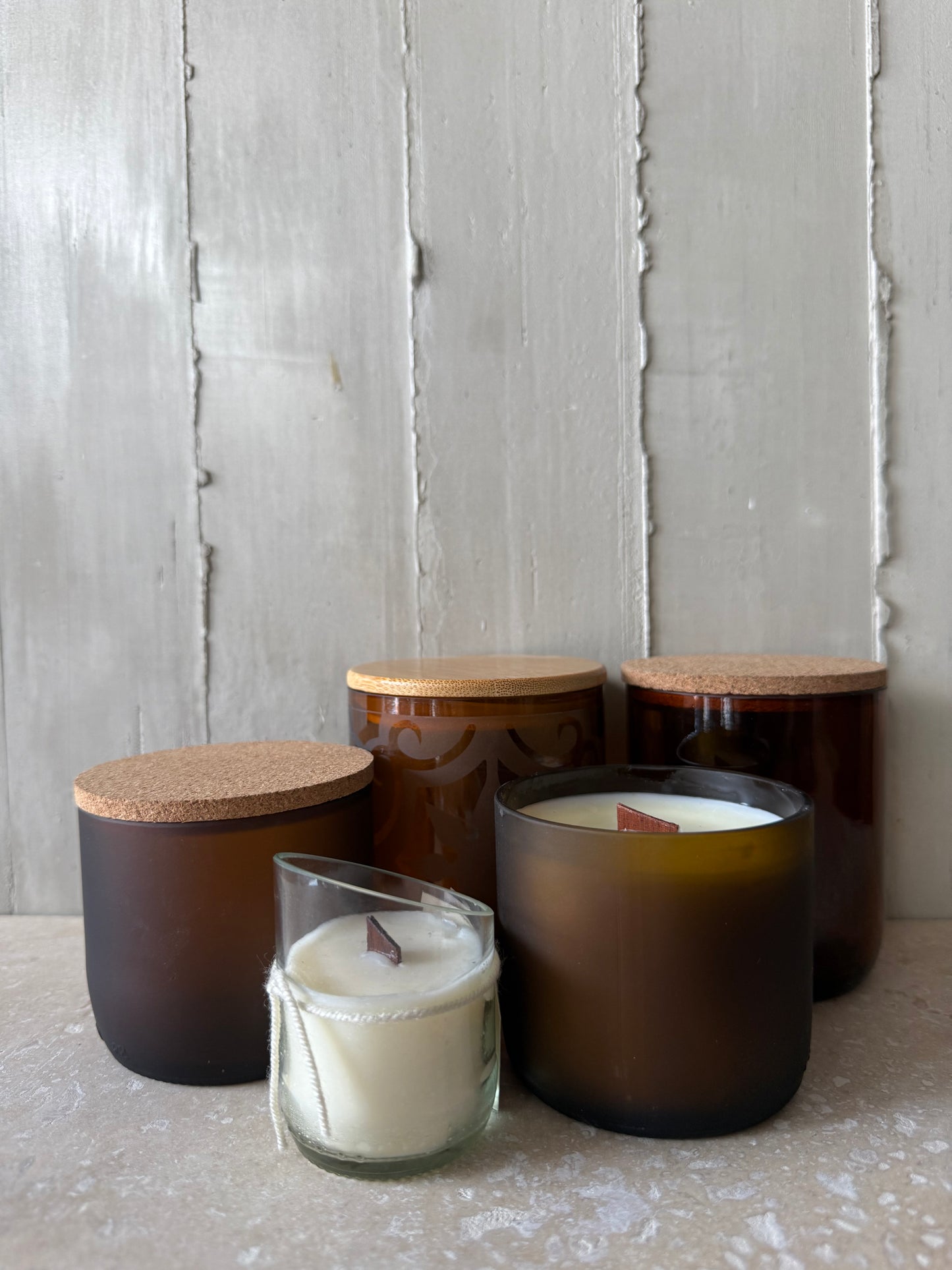Envases para velas y tapas