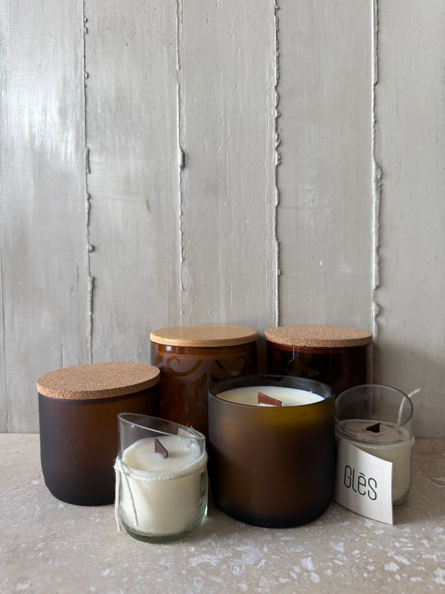 Envases para velas y tapas